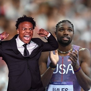 US-Streamer IShowSpeed hat sich in einem Stream mit US-Sprintstar Noah Lyles auf 50 Metern duelliert. 