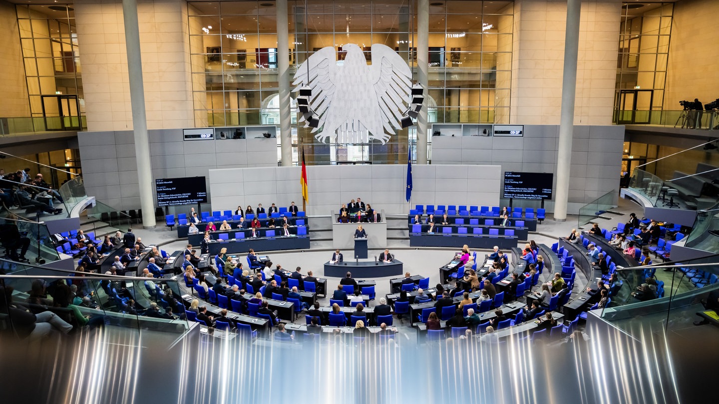 Das Plenum des Deutschen Bundestages