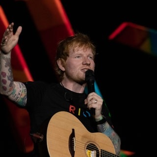 Ed Sheeran auf seinem Konzert in Rio de Janeiro.