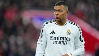 Kylian Mbappé im Spiel Real Madrid gegen Liverpool.