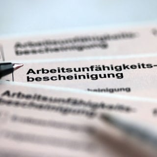 Eine Arbeitsunfähigkeitsbescheinigung