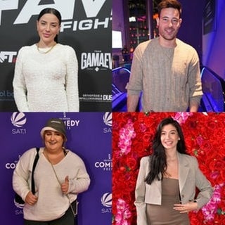 Sie sind bei Let's Dance 2025 als Promis dabei: Leyla Lahouar, Marc Eggers, Selfiesandra und Paola Maria