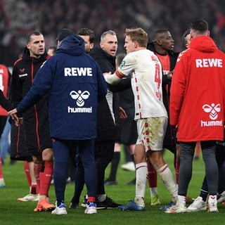 Nach dem Viertelfinale im DFB-Pokal kochten die Emotionen hoch.