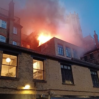 Großbrand im Luxushotel Chiltern Firehouse im Zentrum von London.