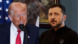 US-Präsident Donald Trump und der ukrainische Präsident Wolodymyr Selenskyj: Trump hat Selenskyj vorgeworfen ein "Diktator ohne Wahlen" zu sein