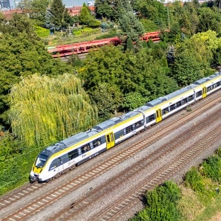 SWEG-Regionalbahn - Ein solcher Zug hat zwischen Mannheim und Heidelberg beim Fahren eine Tür verloren.