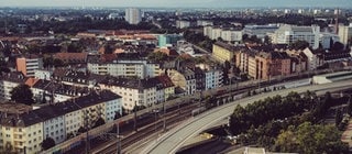 Blick über Ludwigshafen